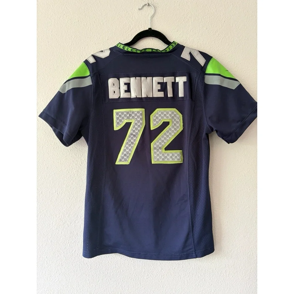 Seattle Seahawks On Field Jersey Bennett 72 Stitched Womens XXL